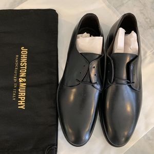 Johnston & Murphy Black Dress Shoes, US11